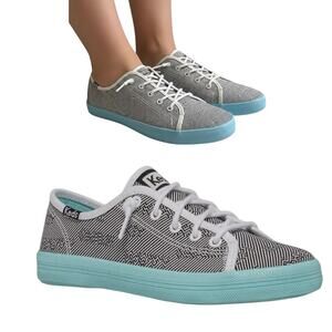 Keds Girl's Youth Sz 6 Kickstart Charm Canvas Rubber Soled Lace-Up Shoes